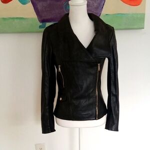 Bebe Women's Black Faux Leather Jacket